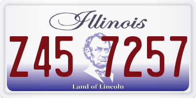 IL license plate Z457257