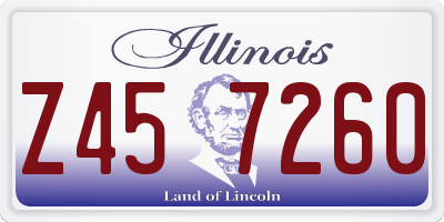 IL license plate Z457260
