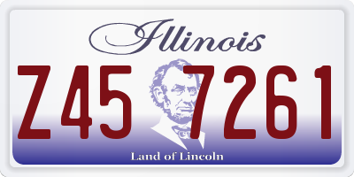 IL license plate Z457261
