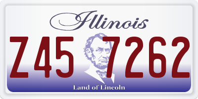 IL license plate Z457262