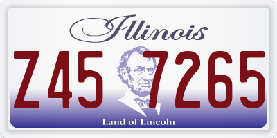 IL license plate Z457265