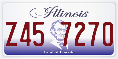 IL license plate Z457270