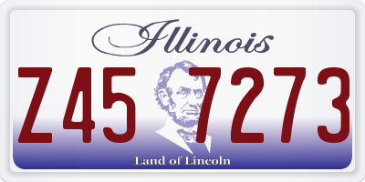 IL license plate Z457273