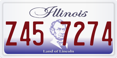 IL license plate Z457274