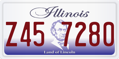 IL license plate Z457280