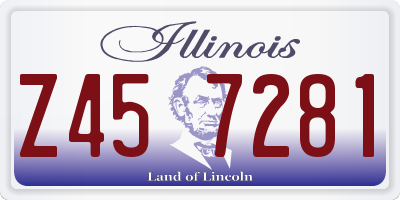 IL license plate Z457281