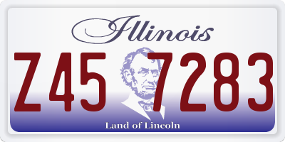 IL license plate Z457283