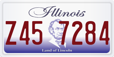 IL license plate Z457284