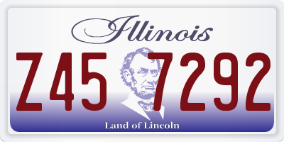 IL license plate Z457292
