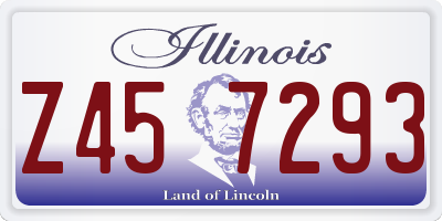 IL license plate Z457293