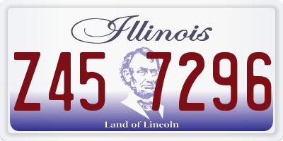 IL license plate Z457296