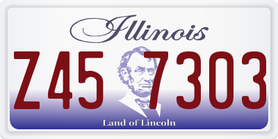IL license plate Z457303