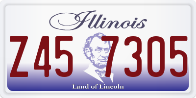 IL license plate Z457305
