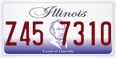 IL license plate Z457310
