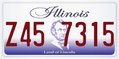 IL license plate Z457315