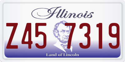 IL license plate Z457319