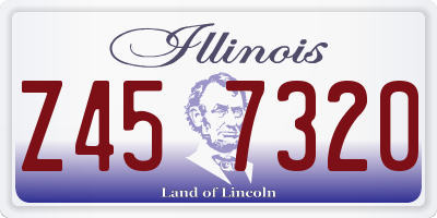 IL license plate Z457320