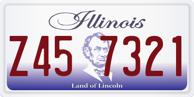 IL license plate Z457321