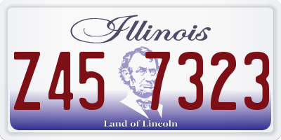 IL license plate Z457323