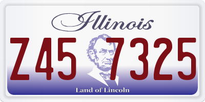 IL license plate Z457325