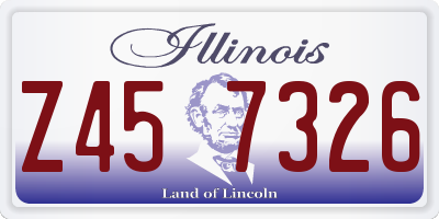 IL license plate Z457326