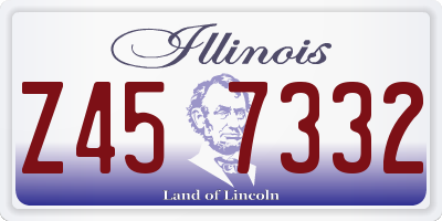 IL license plate Z457332