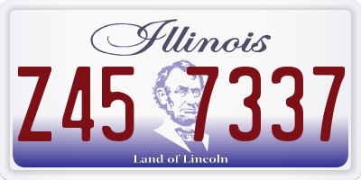 IL license plate Z457337