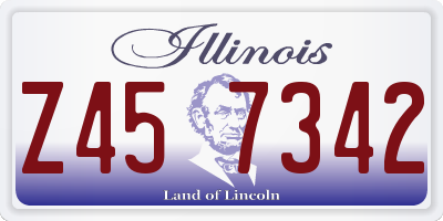 IL license plate Z457342