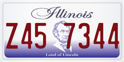 IL license plate Z457344