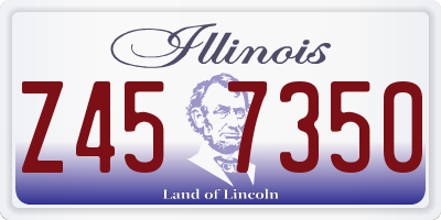IL license plate Z457350