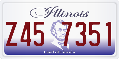 IL license plate Z457351