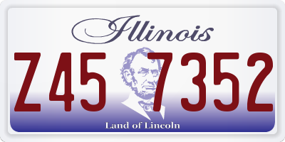 IL license plate Z457352