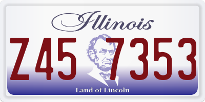 IL license plate Z457353