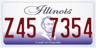 IL license plate Z457354