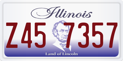 IL license plate Z457357