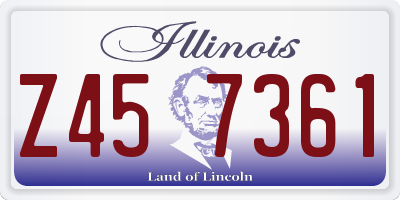 IL license plate Z457361
