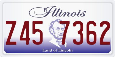 IL license plate Z457362
