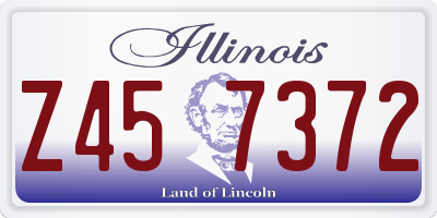 IL license plate Z457372
