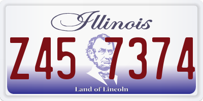 IL license plate Z457374