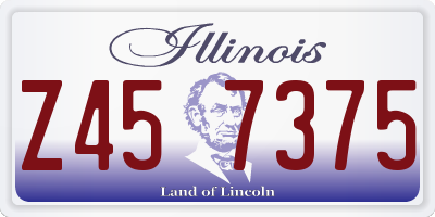 IL license plate Z457375