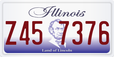 IL license plate Z457376