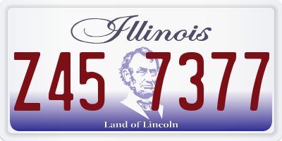 IL license plate Z457377