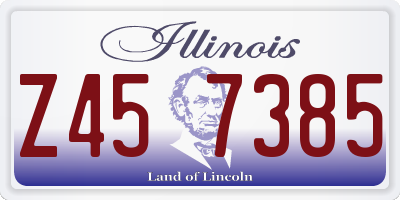 IL license plate Z457385
