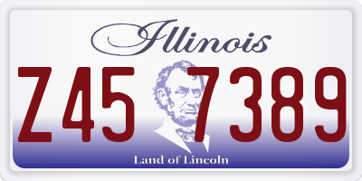 IL license plate Z457389