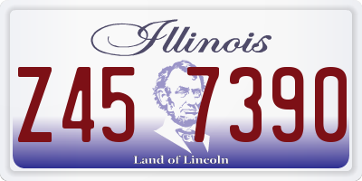 IL license plate Z457390