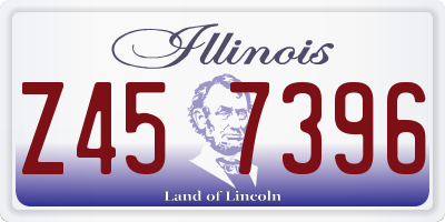 IL license plate Z457396