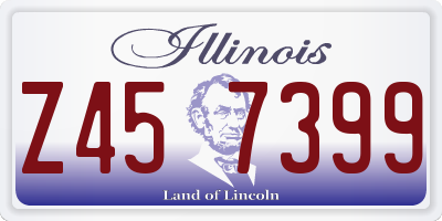 IL license plate Z457399
