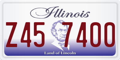 IL license plate Z457400