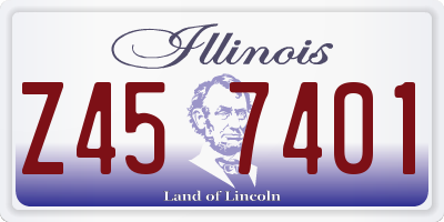 IL license plate Z457401