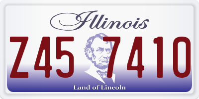 IL license plate Z457410